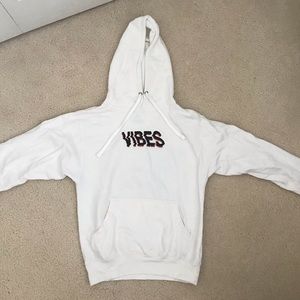 White Pacsun “vibes” hoodie